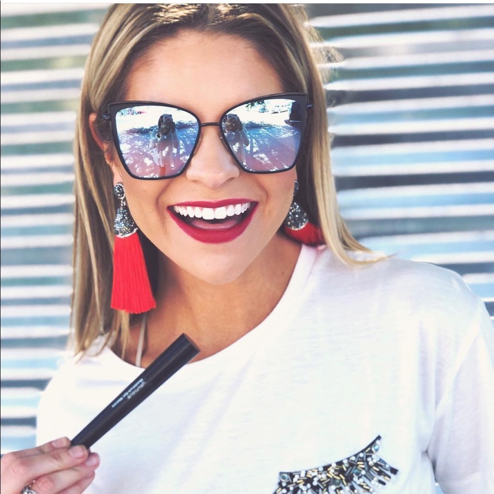 Molly Phillips red tassel earrings